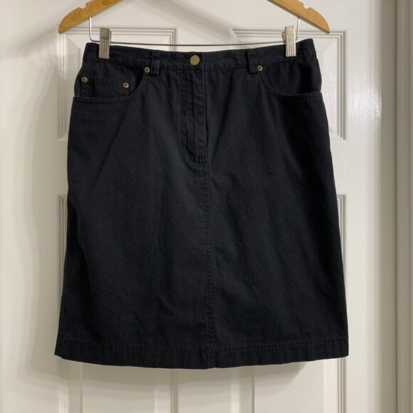 Rafaella Dresses & Skirts - Rafaella Brand Women's Black Denim Skirt, Size 8